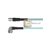 Low Loss SMA Male to Right Angle N Male, 18 GHz,  LL142 Coax and RoHS