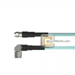 Low Loss SMA Male to Right Angle TNC Male, 11 GHz,  LL142 Coax and RoHS