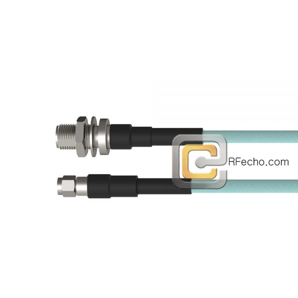 Low Loss TNC Female Bulkhead to SMA Male
