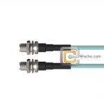 Low Loss TNC Female Bulkhead to TNC Female Bulkhead, 11 GHz,  LL142 Coax and RoHS