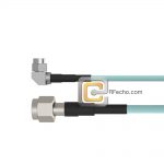 Low Loss TNC Male to Right Angle SMA Male, 11 GHz,  LL142 Coax and RoHS