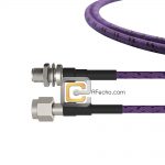Low Loss TNC Male to TNC Female Bulkhead, 11 GHz, composite LL142 Coax and RoHS