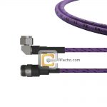 Low Loss N Female to Right Angle N Male, 18 GHz, Composite LL335i Coax and RoHS