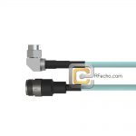 Low Loss N Female to Right Angle SMA Male, 18 GHz,  LL335i Coax and RoHS