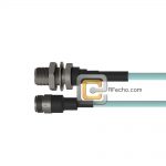 Low Loss N Female Bulkhead to N Female, 18 GHz,  LL335i Coax and RoHS