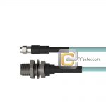 Low Loss N Female Bulkhead to SMA Male, 18 GHz,  LL335i Coax and RoHS