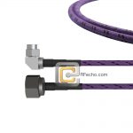 Low Loss N Male to Right Angle SMA Male, 18 GHz, Composite LL335i Coax and RoHS