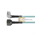 Low Loss Right Angle SMA Male to N Male, 18 GHz,  LL335i Coax and RoHS