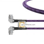 Low Loss Right Angle SMA Male to Right Angle SMA Male, 18 GHz, Composite LL335i Coax and RoHS