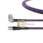 Low Loss Right Angle SMA Male to SMA Male, 18 GHz, Composite LL335i Coax and RoHS