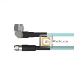 Low Loss SMA Male to Right Angle N Male, 18 GHz,  LL335i Coax and RoHS