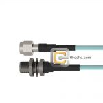 Low Loss TNC Male to N Female Bulkhead, 11 GHz,  LL335i Coax and RoHS