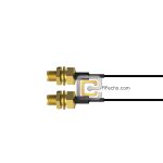 Reverse Polarity SMA Female to Reverse Polarity SMA Female LMR-240 Coax and RoHS F047-480S0-480S0-58-N