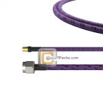 Mini SMP Female to SMA Male, 26.5 GHz, CompositeOM-086 Coax and RoHS