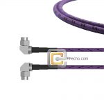 Right Angle SMA Male to Right Angle SMA Male, 26.5 GHz, OM-086 Coax and RoHS