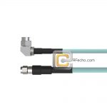 SMA Male to Right Angle SMA Male, 26.5 GHz, CompositeOM-086 Coax and RoHS