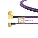 Right Angle SMP Female to Right Angle SMA Male, 26.5 GHz, CompositeOM-086 Coax and RoHS
