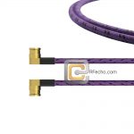 Right Angle SMP Female to Right Angle SMP Female, 26.5 GHz, CompositeOM-086 Coax and RoHS