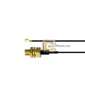 UMCX 2.5 Plug to SMA Female Bulkhead OM-137 Coax and RoHS F008-451S0-320S1-60-N