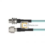 Low Loss TNC Male to TNC Female Bulkhead, 11 GHz,  OM-141FLEX Coax and RoHS