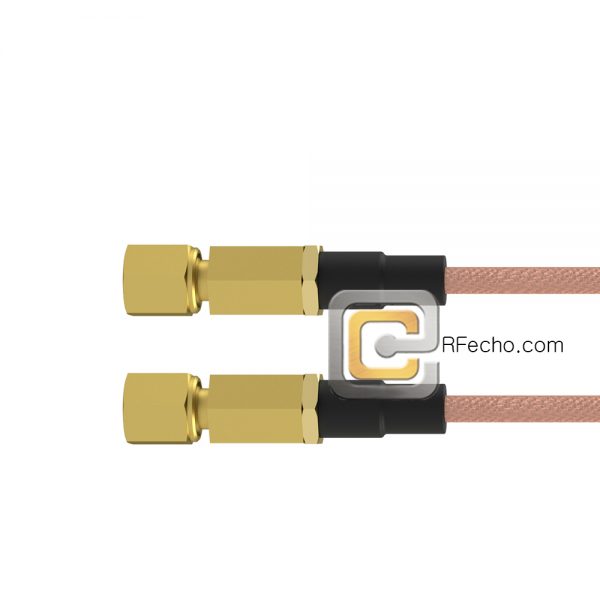 SSMC Plug to SSMC Plug RG178 Coax and RoHS F074-381S0-381S0-30-N