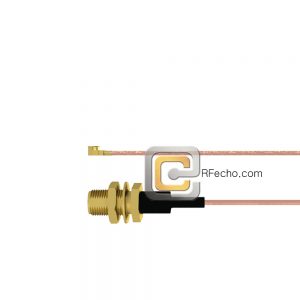 SMA Female Bulkhead to UMCX 2.5 Plug RG-178DS Coax and RoHS F075-320S1-451S0-30-N