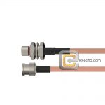 BNC Male to BMA Plug Bulkhead RG-316 Coax and RoHS F065-221S0-211S1-30-N