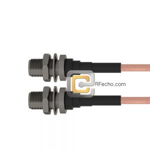 N Female Bulkhead to N Female Bulkhead RG-316 Coax and RoHS F065-290S1-290S1-30-N