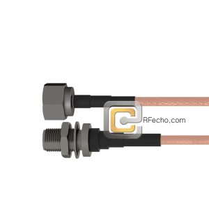 N Male to N Female Bulkhead RG-316 Coax and RoHS F065-291S0-290S1-30-N