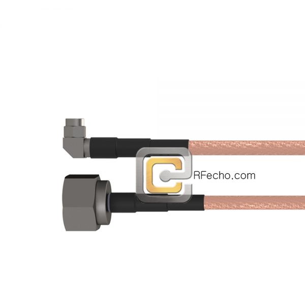 N Male to Right Angle SMA Male RG-316 Coax and RoHS F065-291S0-321R0-30-N