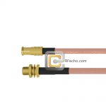 SMA Female Bulkhead to MCX Plug RG-316 Coax and RoHS F065-320S1-251S0-30-N