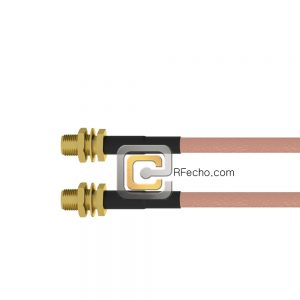 SMA Female Bulkhead to SMA Female Bulkhead RG-316 Coax and RoHS F065-320S1-320S1-30-N