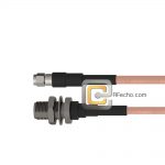 SMA Male to N Female Bulkhead RG-316 Coax and RoHS F065-321S0-290S1-30-N