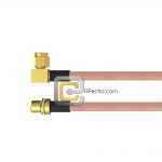 Right Angle SMC Plug to MMCX Plug RG-316 Coax and RoHS F065-341R0-271S0-30-N