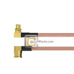 Right Angle SMP Female to Right Angle MMCX Plug RG-316 Coax and RoHS F065-350R0-271R0-30-N