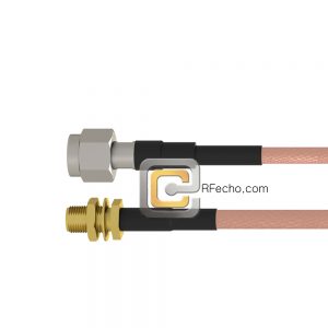 SMA Female Bulkhead to TNC Male RG-58 Coax and RoHS F070-320S1-411S0-50-N