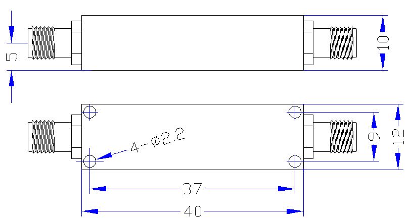 DC-1.4GHz, Rejection: ≥35dB @ 1.6～2.0GHz, Low Pass Cavity Filter OLP-14000 01