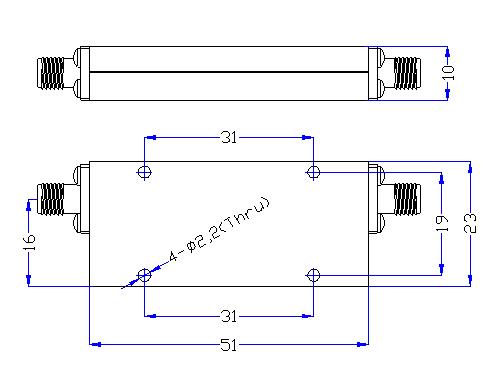 DC-2.85GHz, Rejection: ≥60dB @ 3.17～8.5GHz, Low Pass Cavity Filter OLP-2750 01